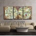 wall26 - 3 Piece Canvas Wall Art - Vintage Magnifying Glass on an Old Map. - Modern Home Decor Stretched and Framed Ready to Hang - 24"x36"x3 Panels   